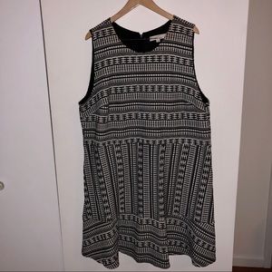 Printed Texture A-Line Dress